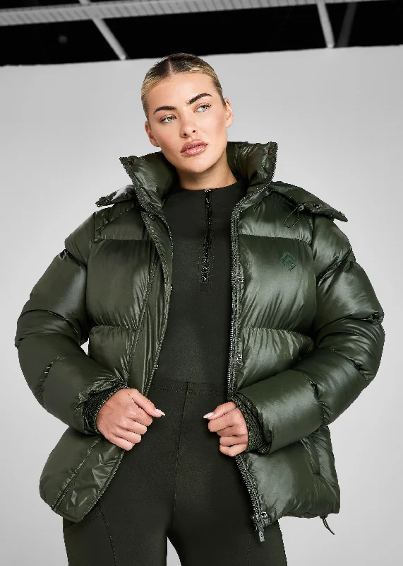 Forest Heavy Quilted Puffer Tough Women's Military - inspired