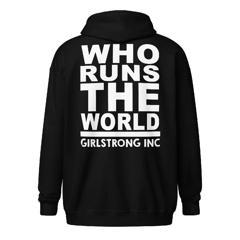 GS GRAPHIX FLEECE ZIP HOODIE - WHO RUNS THE WORLD Sporty Women's Tennis