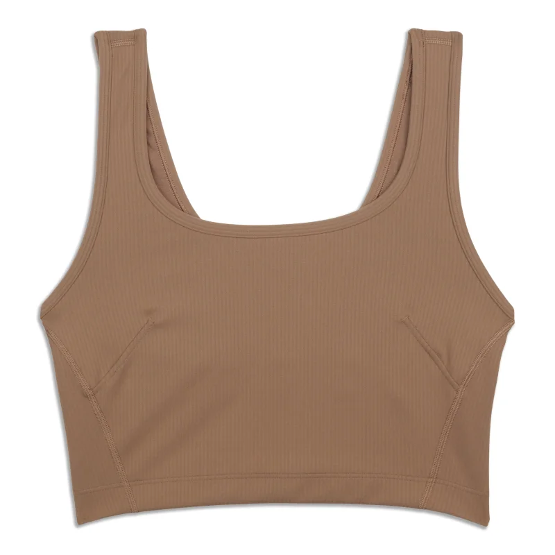 Wunder Train Scoop-Neck Ribbed Tank Top - Resale purpose