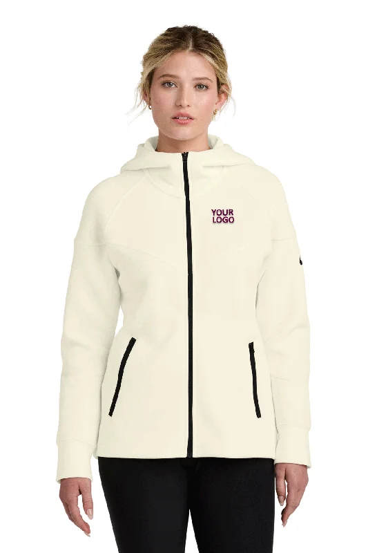 Nike Womens Tech Fleece Full-Zip Custom Hoodies, Pale Ivory Bohemian Women's Free
