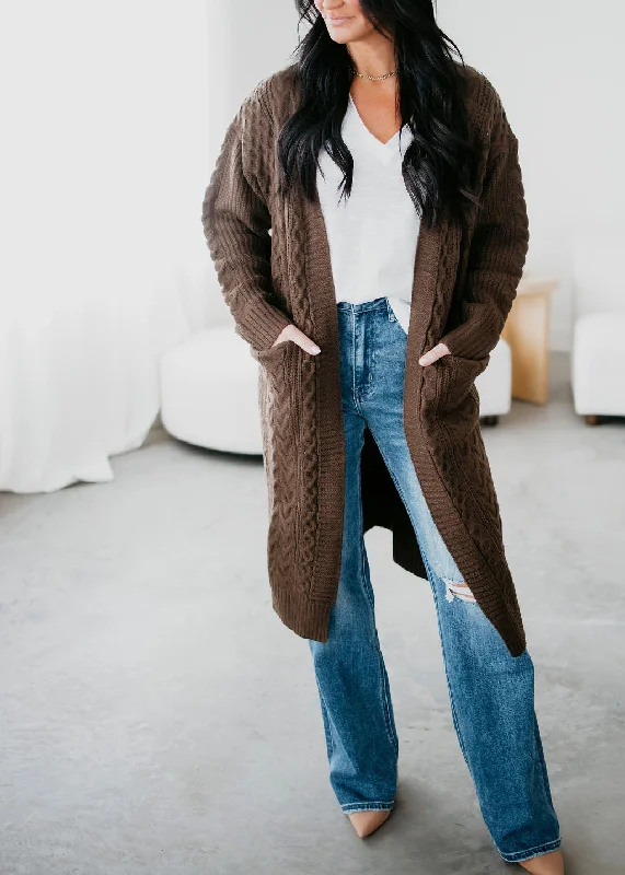 Nellie Cable Knit Cardigan Cool Women's Skate