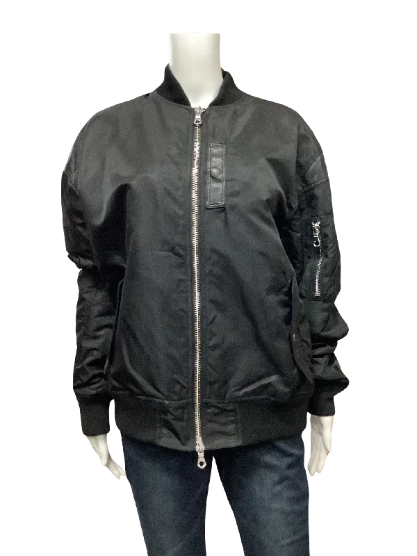 MostlyHeard RarelySeen Women's Jacket Black Back Backpack Size: S Sporty Women's Tennis