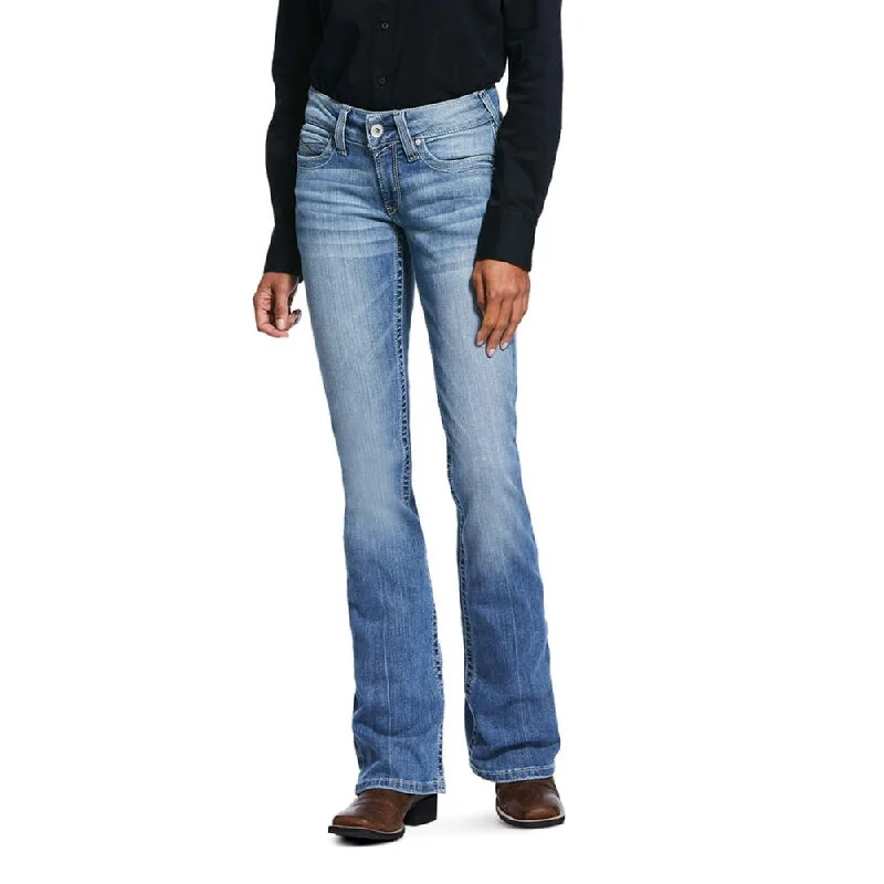 Women's Real Mid Rise Stretch Rosa Boot Cut Jean, Bombshell Dapper Women's Bow - adorned Women's Real Mid Rise Stretch Rosa Boot Cut Jean, Bombshell Dapper Women's Bow - adorned