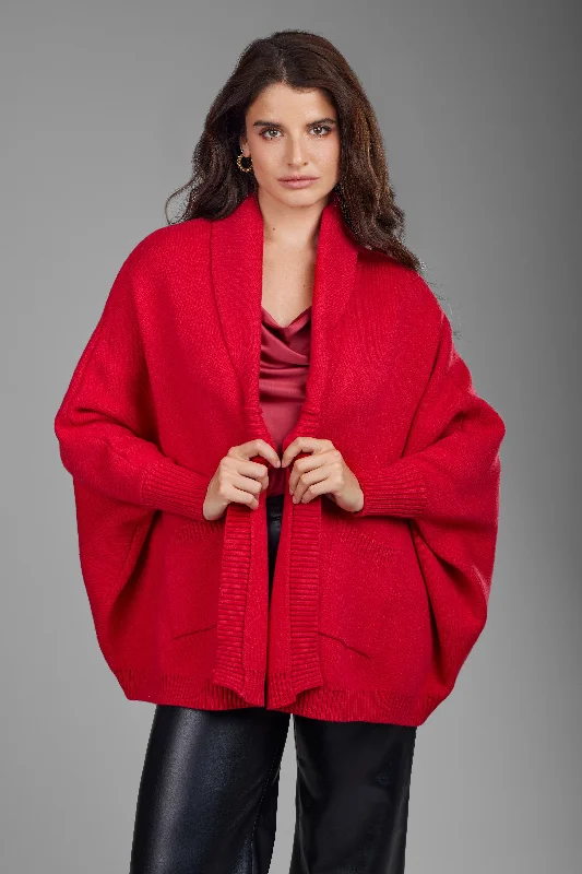 Open Front Oversized Cardigan Elegant Women's Formal 