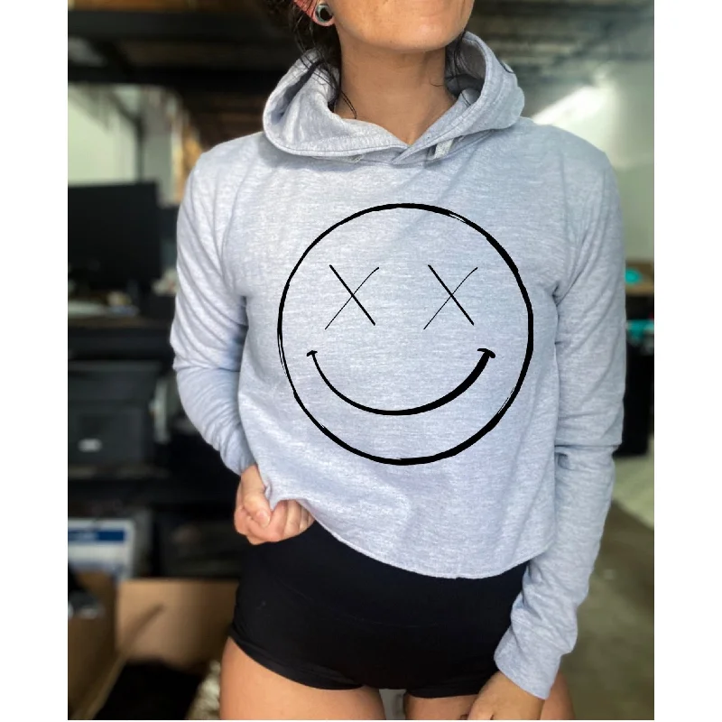 Salty Savage Ladies “OG Smile” Cropped Hoodie Artistic Women's Avant - 
