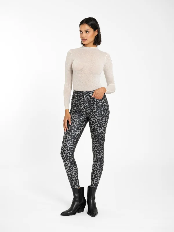 Bombshell Skinny in Big Cat Monochromatic Office Style
