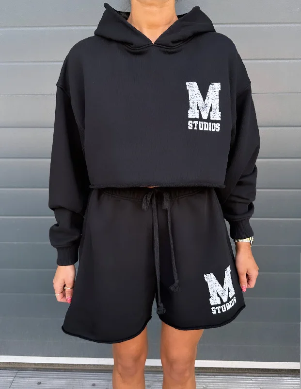 Black M Studios Cropped Hoodie. Adventure