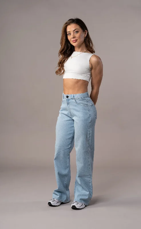Womens Baggy Fitjeans - Vintage Blue Casual Women's Japanese 