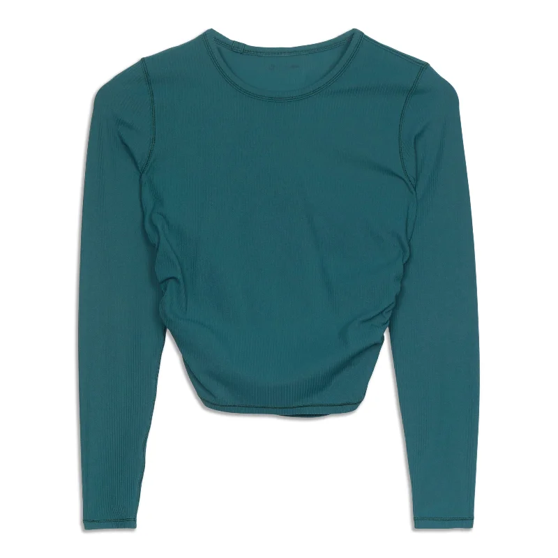 All It Takes Ribbed Long-Sleeve Shirt - Resale Refined Women's 