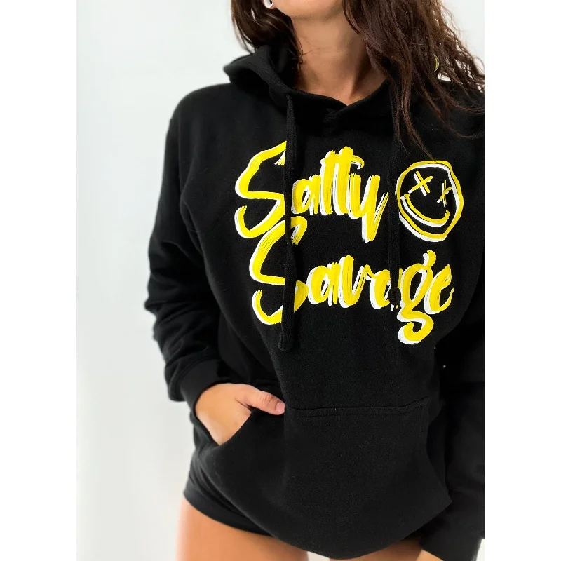 Salty Savage Unisex “Signature” Hoodie | Dead Head Collection |White/Yellow Monochromatic All - in - one Salty Savage Unisex “Signature” Hoodie | Dead Head Collection |White/Yellow Monochromatic All - in - one