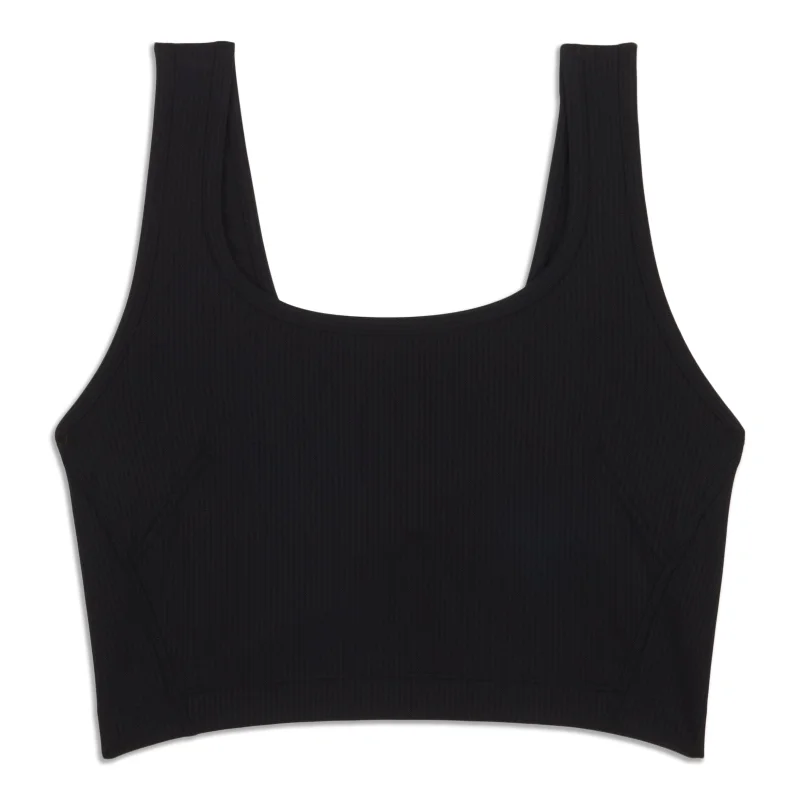 Wunder Train Scoop-Neck Ribbed Tank Top - Resale Refined Women's Hand - crafted