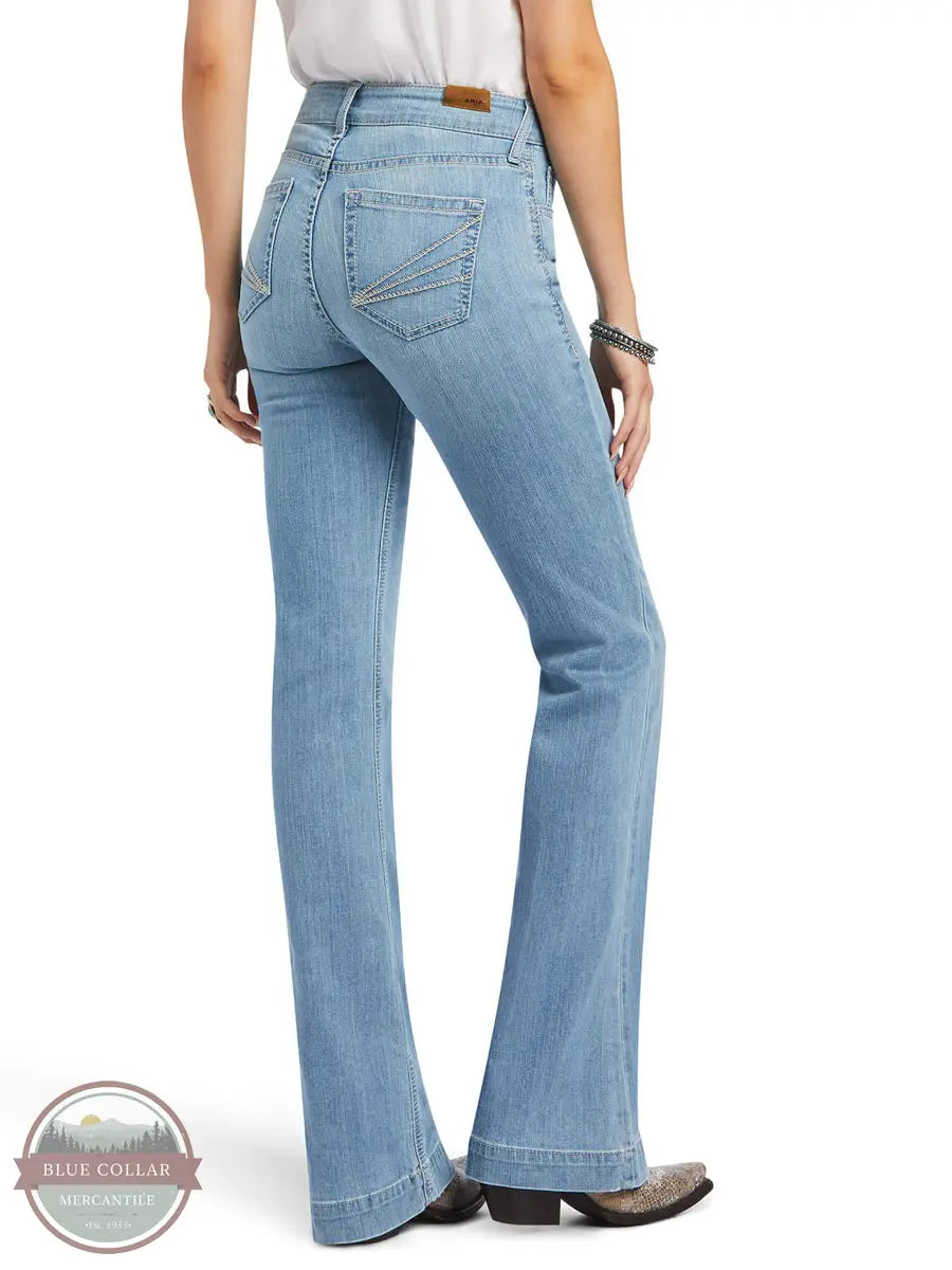 Slim Trouser Aisha Wide Leg Jean 10040504 Dapper Women's Bow - adorned