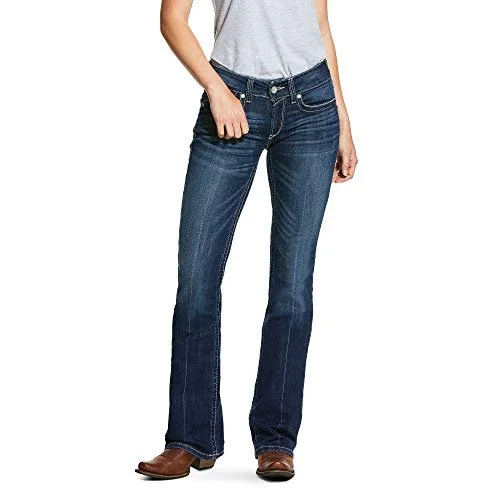 Ariat Women's R.e.a.l. Mid Rise Stretch Firebird Boot Cut Jean Relaxed Women's Beachy Ariat Women's R.e.a.l. Mid Rise Stretch Firebird Boot Cut Jean Relaxed Women's Beachy