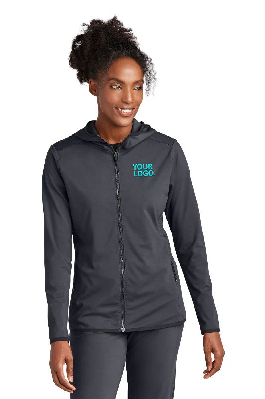 Sport-Tek Ladies Branded Circuit Hooded Full-Zip, Graphite Women