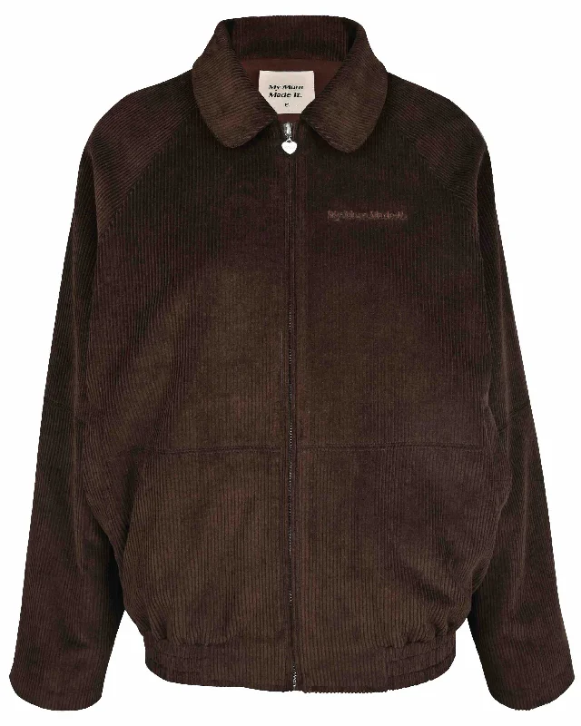 Cord Casual Jacket - Chocolate Refined Women's Classic 