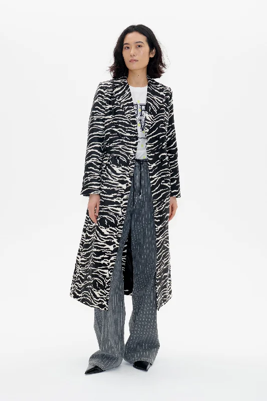 DIANA | Black Whisper Zebra Sharp Women's Italian