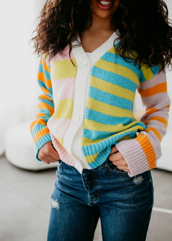 Feyre Striped Cardigan Business