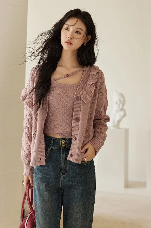 Spaghetti Strap Top and Cardigan Set Separately Sold purpose