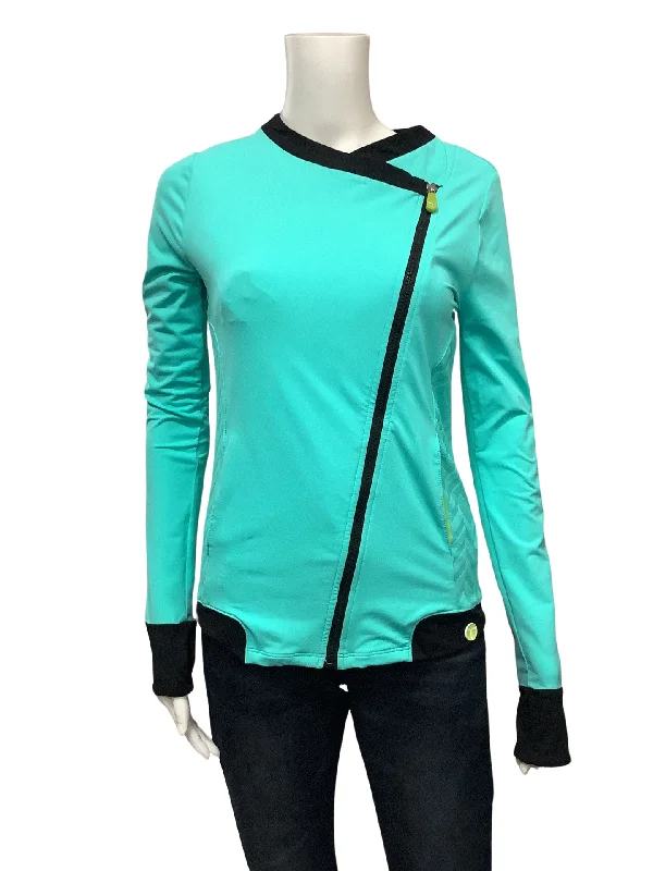 Trina Turk Women's Jacket Light Green Jet Set Jacquard Long Sleeve Size: XS purpose