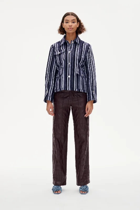 BERNIECE | Inkling Blue Stripe Modern Women's Tech