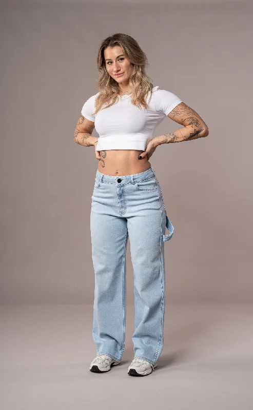 Womens Carpenter Fitjeans - Vintage Blue Geometric