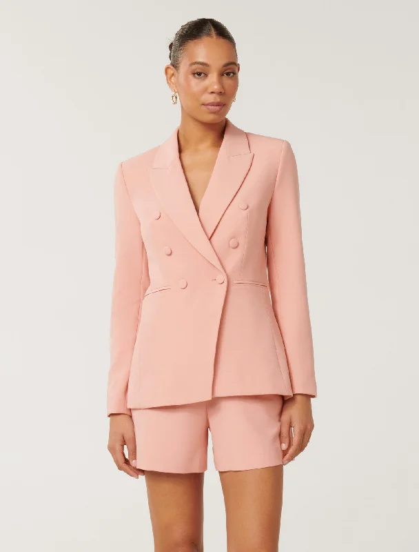 Chloe Double Breasted Blazer Earthy Women's 