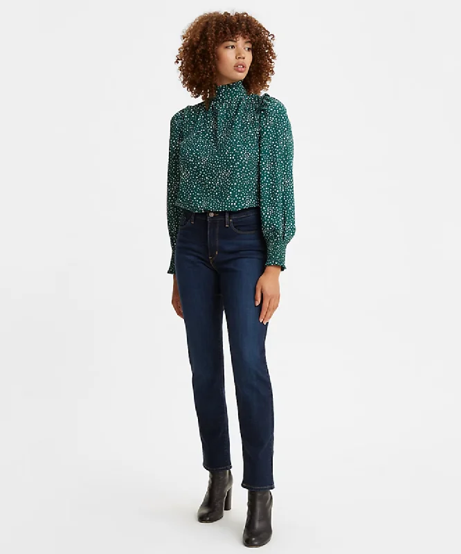 Levi's Women's Classic Mid Rise Straight Fit Jeans - Cobalt Haze Refined Women's Velvet Levi's Women's Classic Mid Rise Straight Fit Jeans - Cobalt Haze Refined Women's Velvet