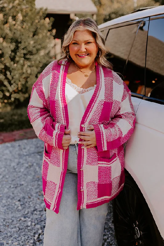 Brunch Ready Knit Cardigan Curves Country