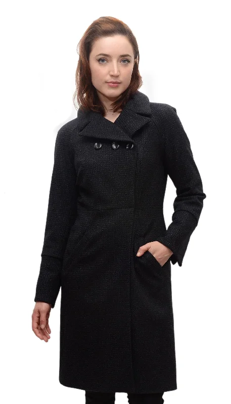 Cassie Coat in Textured Novely Wool Stylish Women's Tropical 