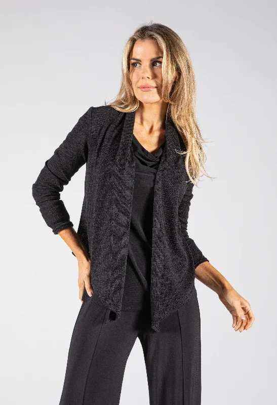 Fine Knit Cardigan Hip Women's Retro