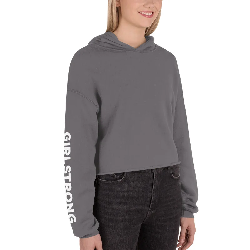 EVERYDAY FLEECE, COZY CHIC CROPPED HOODIE STORM garde