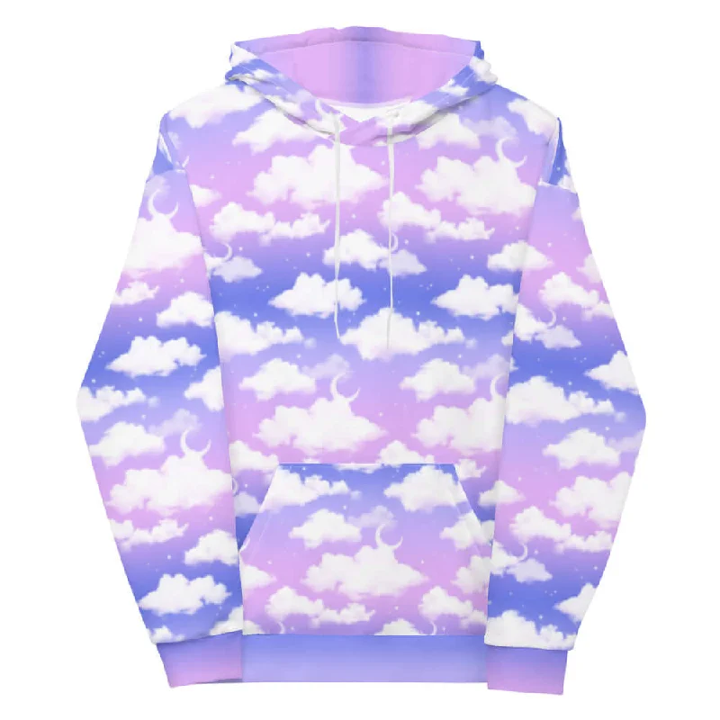 Cloudy Sky Hoodie Youthful Women's Pop