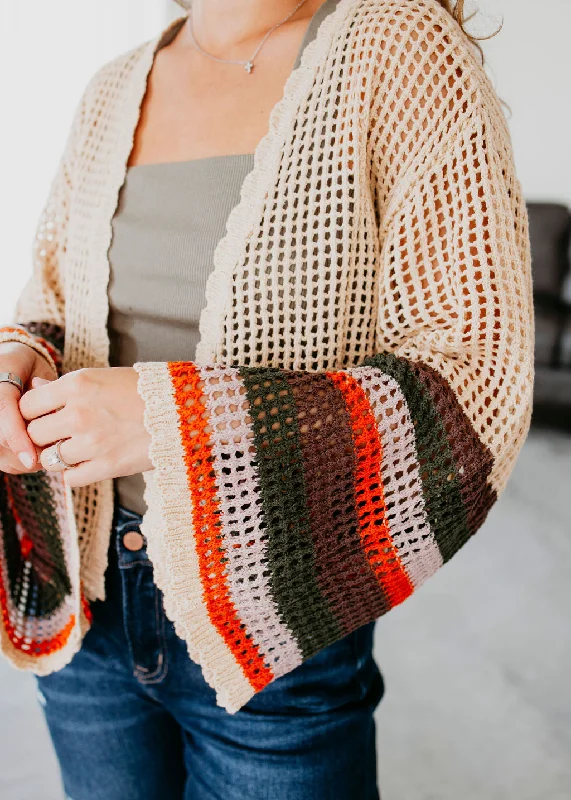 Leo Crochet Cardigan Unique Women's Upcycled