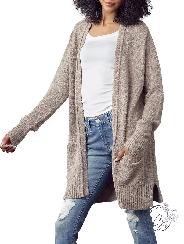 Making Up My Mind Long Cardigan Feminine Women's Soft 