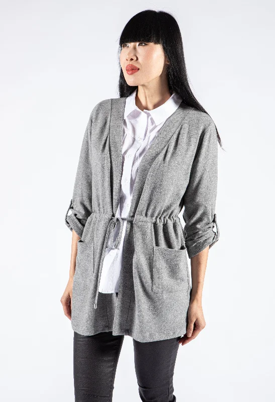 Tie Waist Cardigan Bohemian Women's Free