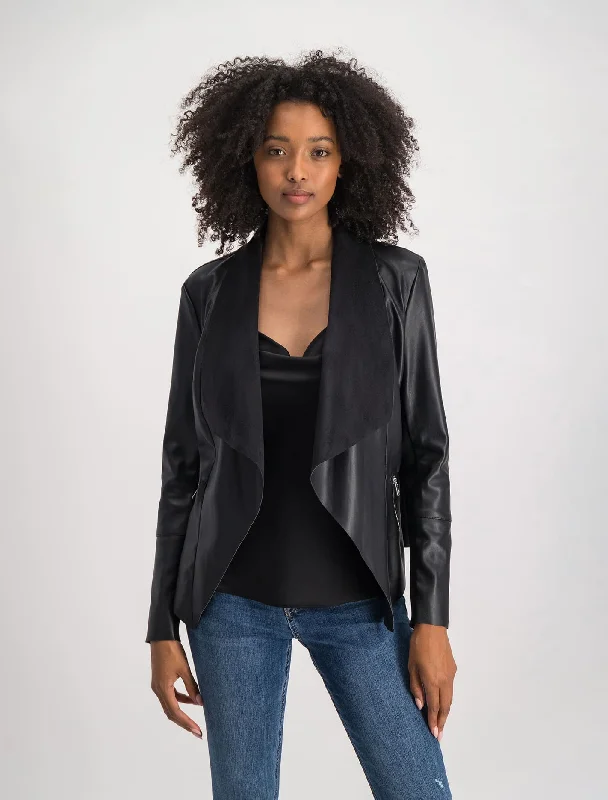 Susie Waterfall Blazer Artistic Women's Hand - painted