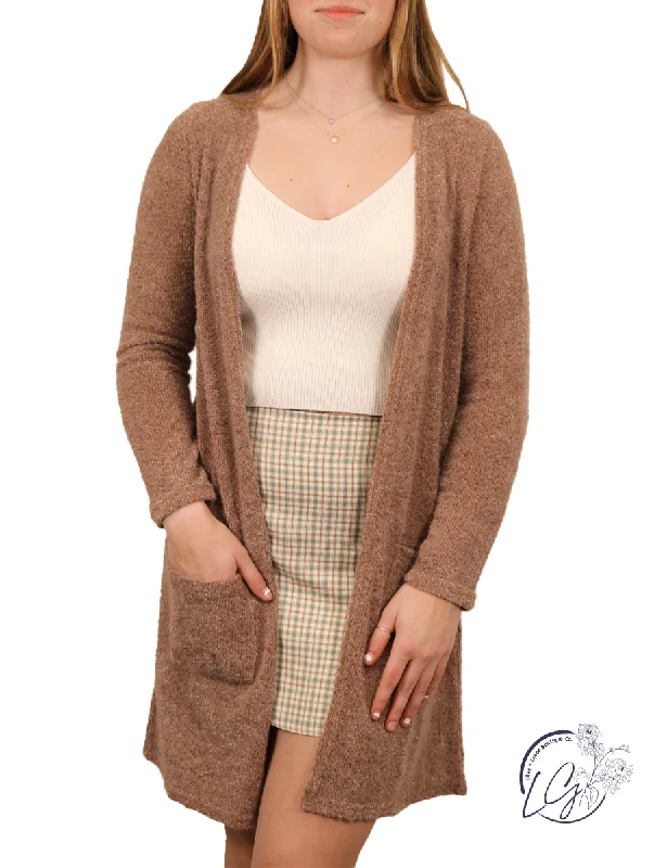 Cozy Nights Knit Cardigan Polished Women's Silk