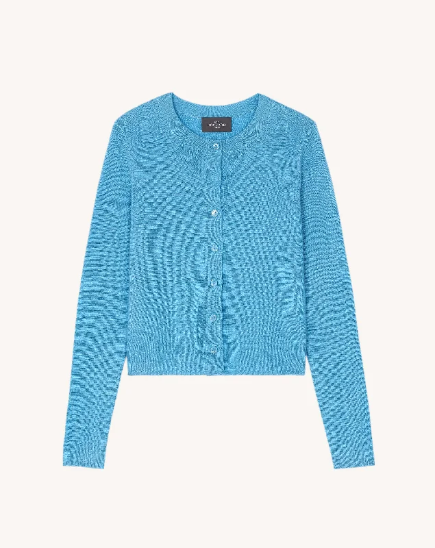 Plain knit cardigan garde