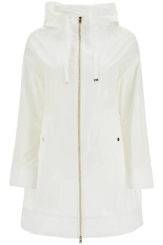 Herno Women's  Waterproof 3/4 Sleeve Parka Techn Taffeta Unique Women's Upcycled