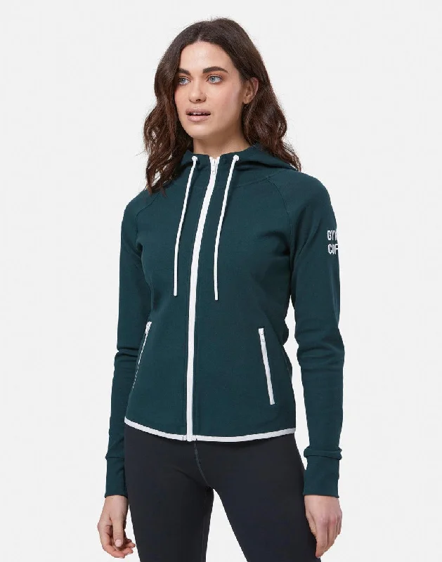 Chill Zip Hoodie in Moss Green Vacation