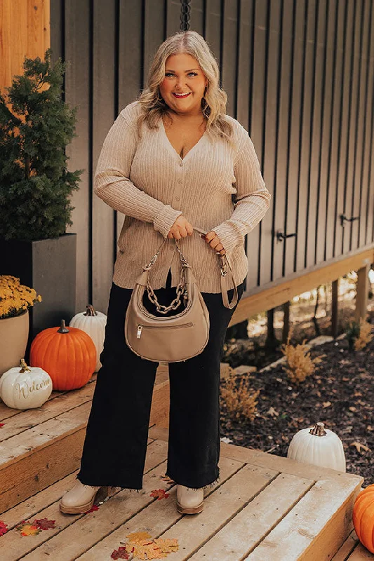 Fresh Breeze Ribbed Cardigan In Mocha Curves Artistic Women's Avant - 