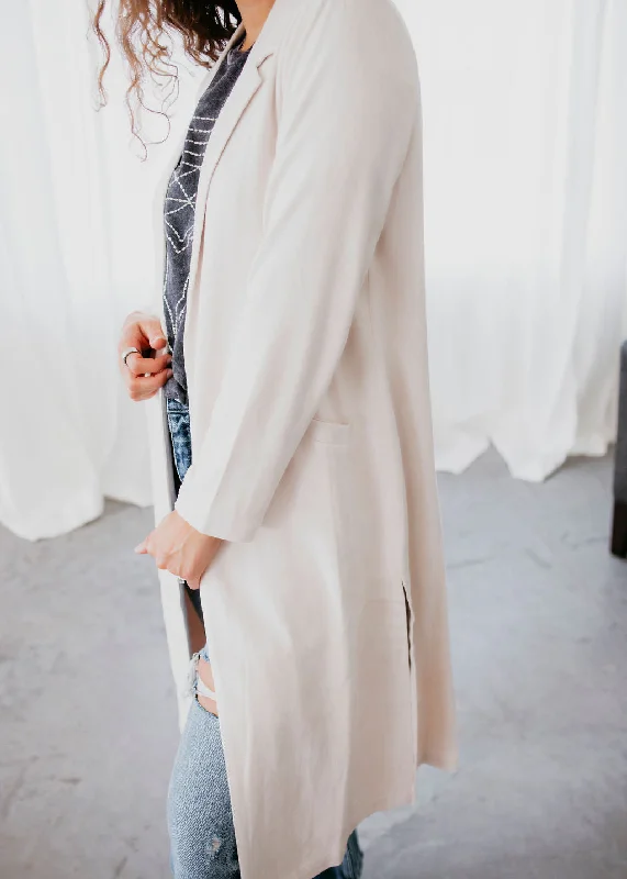 Ellory Faux Suede Duster Refined Women's Hand - crafted