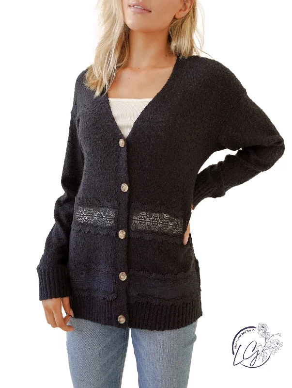 Define Your Life Crochet Cardigan Bold Women's Statement