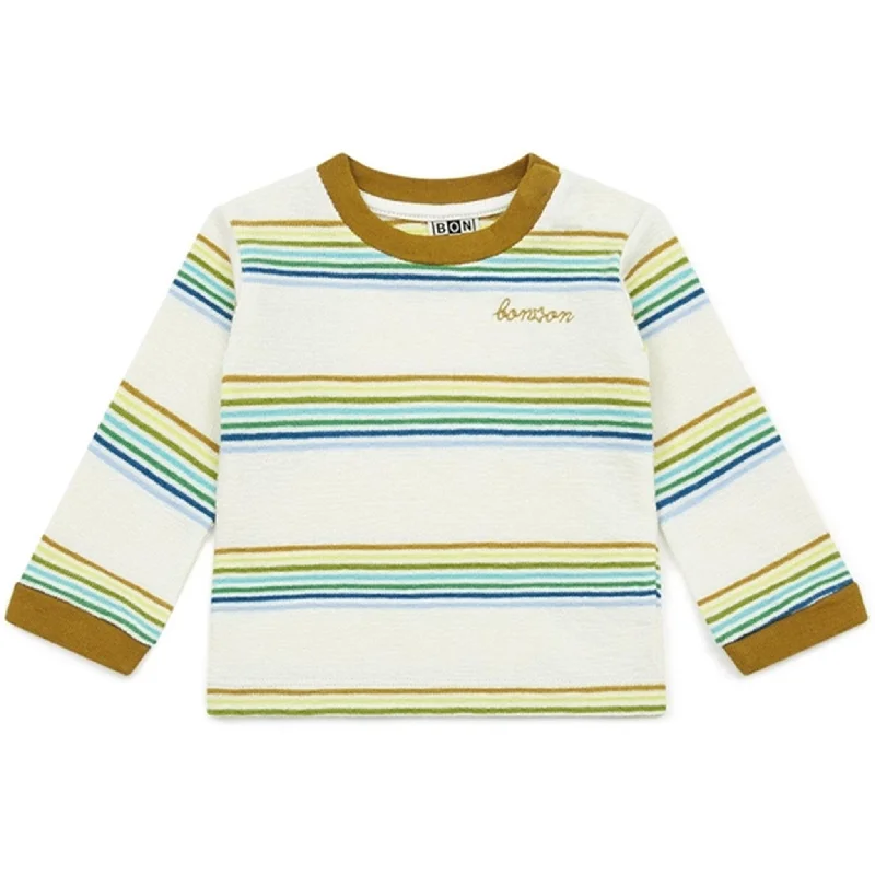 BONTON Rayure Multico Baby T-Shirt Elegant Women's 