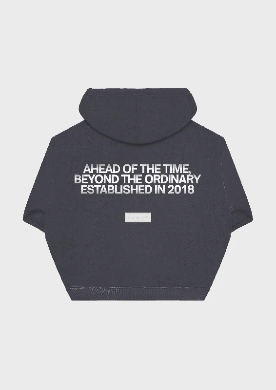 DAVY "GRAYSCALE" HOODIE Casual Women's Loose - fitting