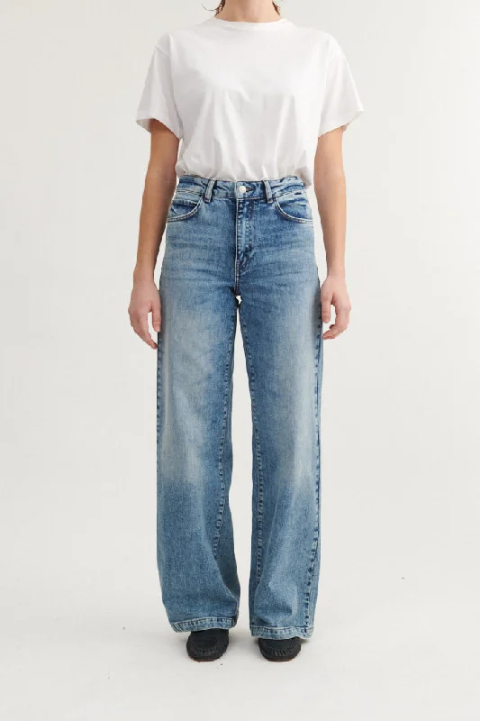 Enya Jeans - Stone washed denim Youthful Women's Anime - inspired