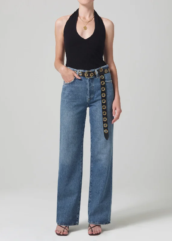 Annina High Rise Wide Leg 33" in Starsign Sustainable Organic