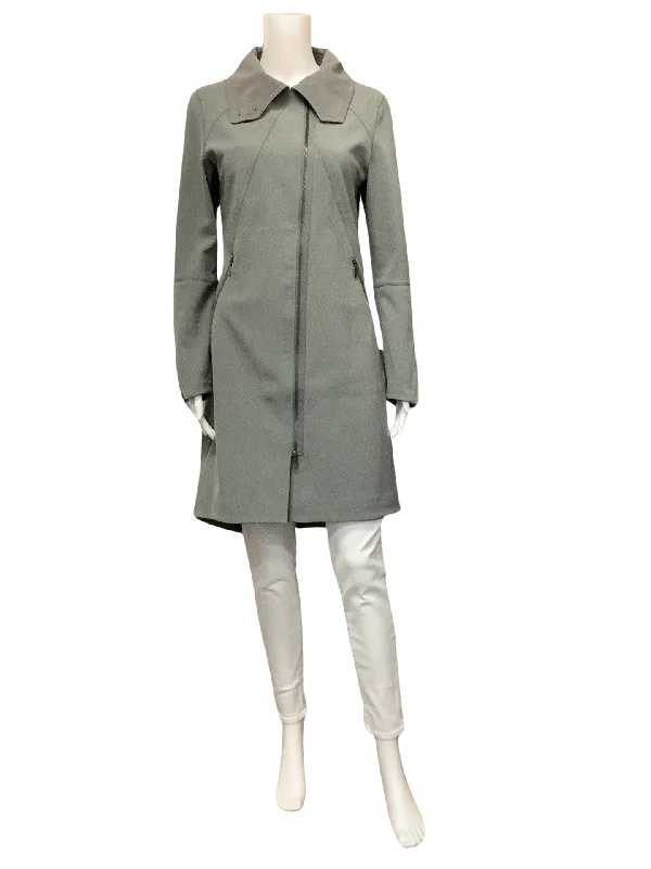 Nau Women's Trench Coat Grey Shroud Of Purrin Size: XS Hip Women's Urban