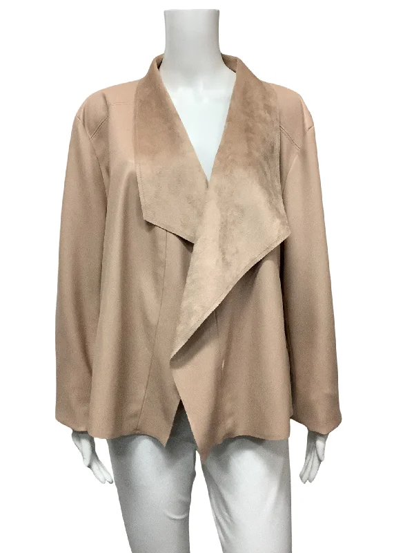 Bar lll Women's Jacket Tan  Size: XXL Disco