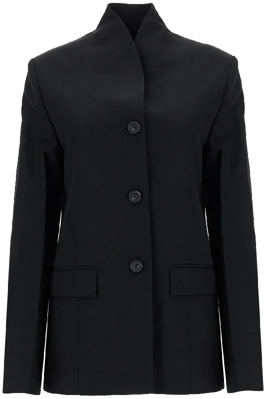 Toteme Women's  Double-Breasted Jacket In Recycled Polyester And Wool Streetwear Style for 